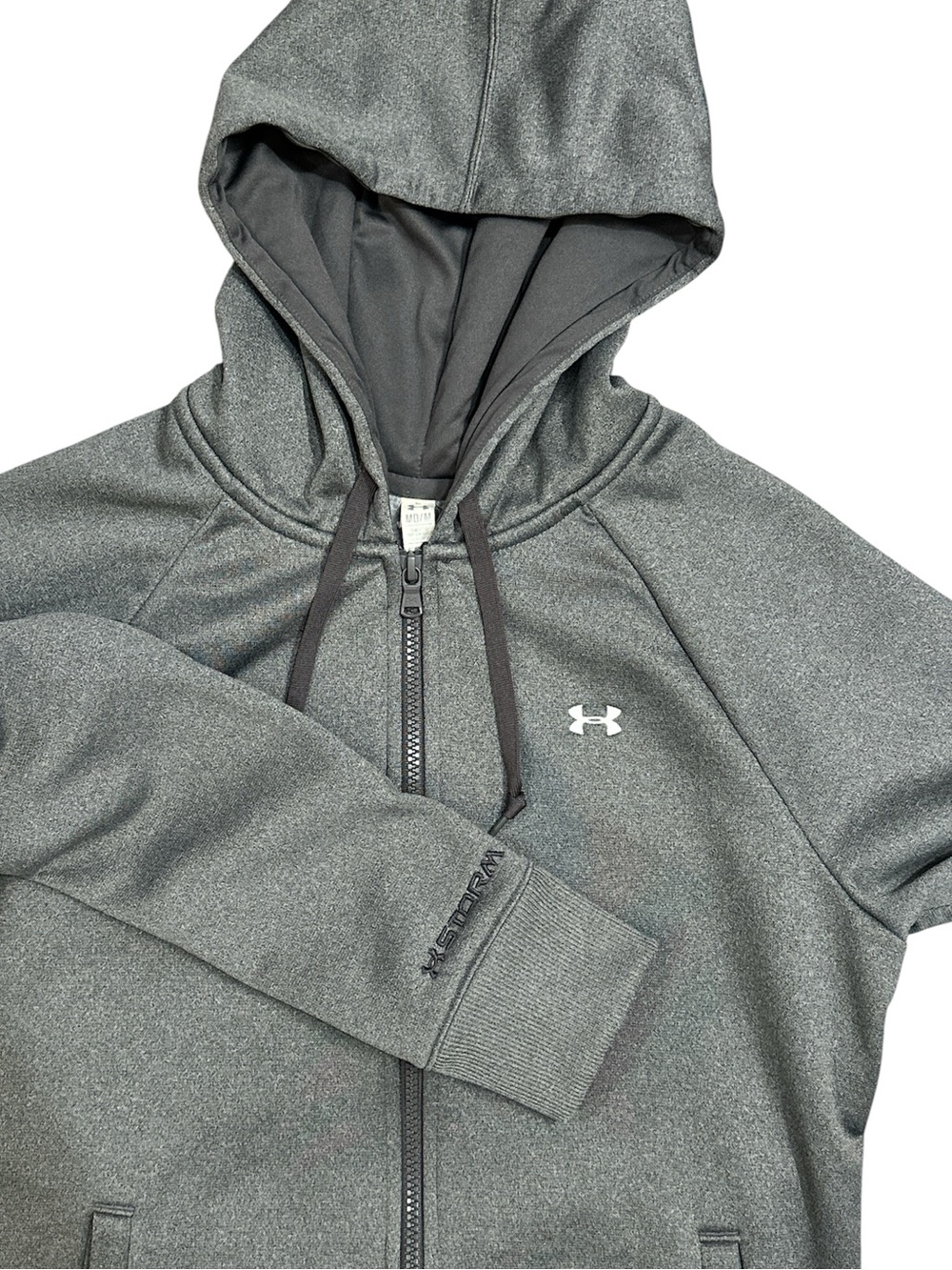 Under Armour Storm Fleece Full Zip Hoodie Heather Gray Medium M - Picture 5 of 8